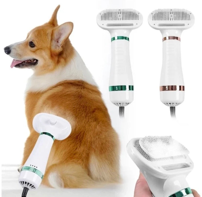 Milky Way 2-In-1 Portable Dog Dryer And Comb Brush
