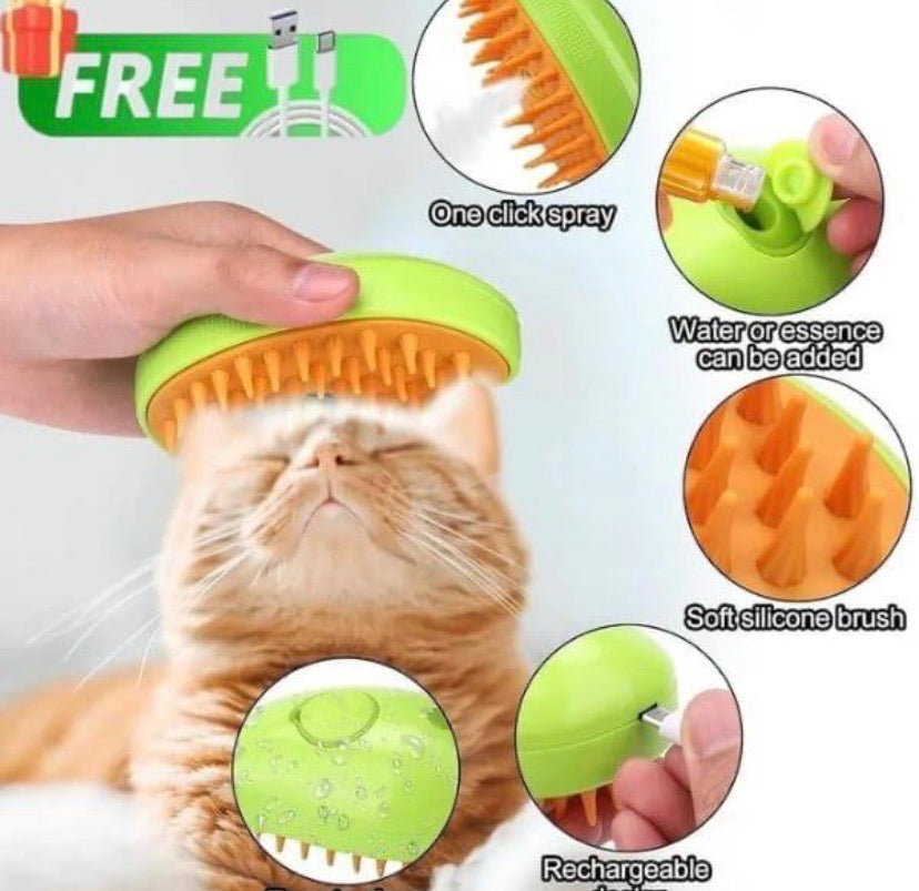 3 In 1 Electric Steam Pet Brush